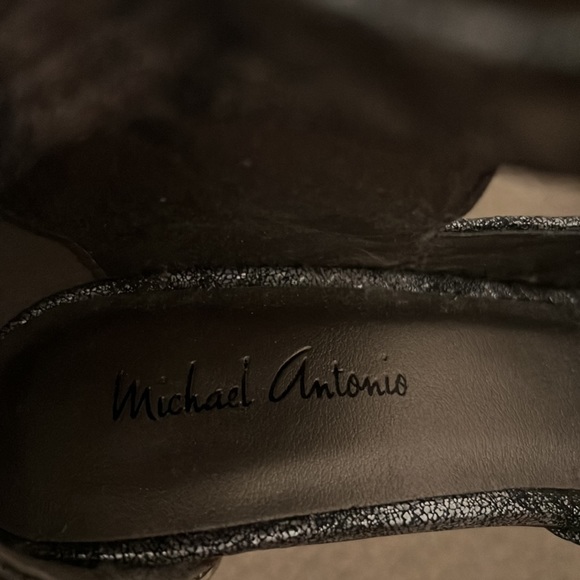 Never been worn Michael Antonio sliver and black heels. - Picture 6 of 6